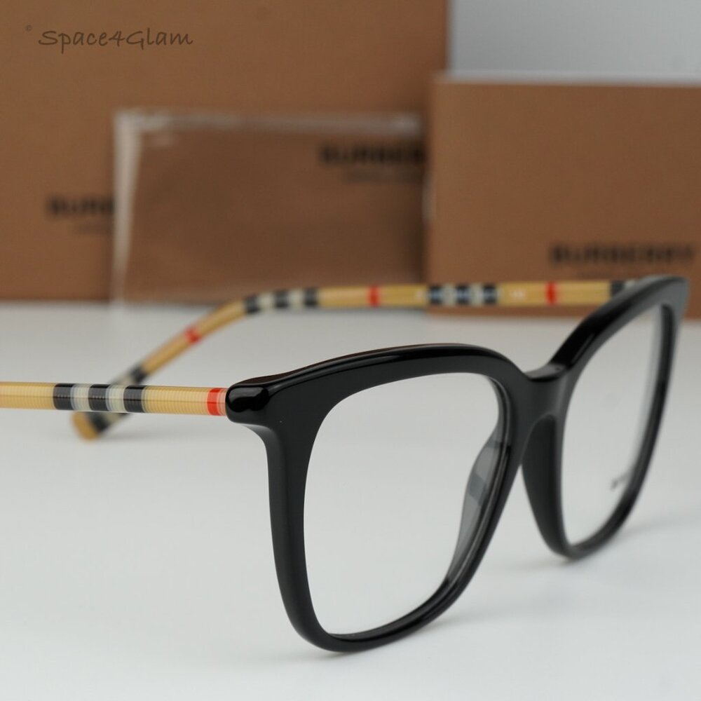 BRAND NEW Burberry BE2390 3853 Black Vintage Check Women Eyeglasses BE 2390 - Picture 4 of 9